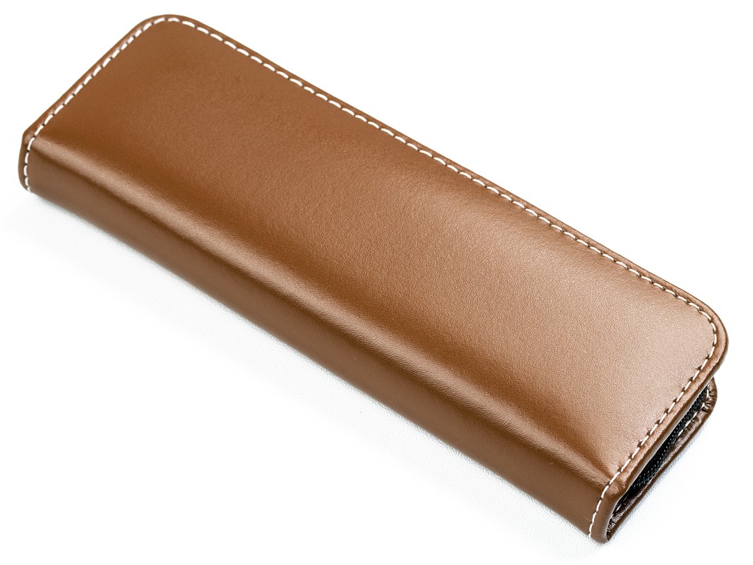 RV-Schreibgeräteetui TRIO - CAMBRIDGE Top Grain Leder - hellbraun